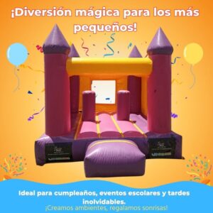 BaGi castillo inflable colorido para eventos familiares
